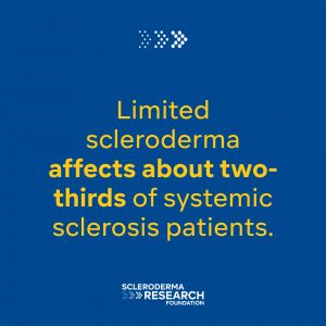 Limited scleroderma affects about two-thirds of systemic sclerosis patients.